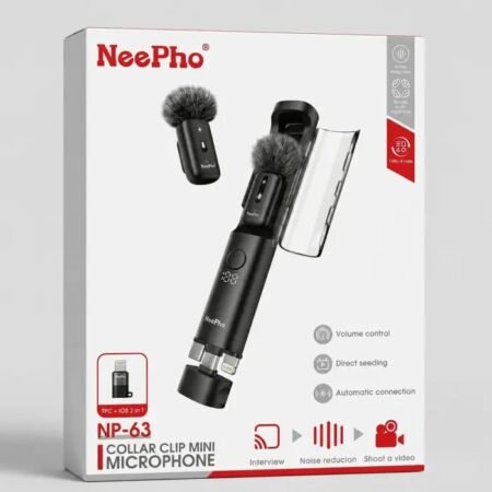 WhatsApp Image 2026-08-06 at 12.39.53 PM NeePho NP-63 Wireless Collar Clip Mini Microphone - Image 1